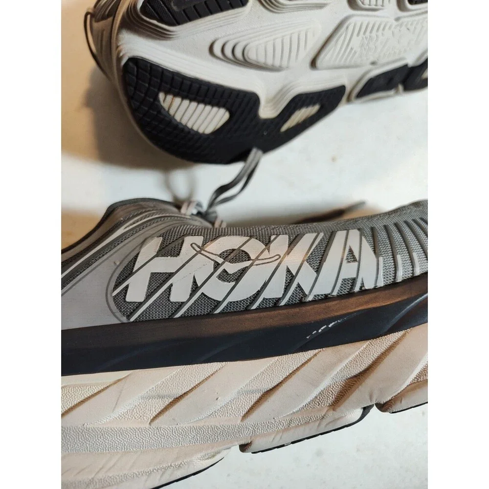 Hoka One One Bondi 7 Men’s Size 14 2E Running Shoes Sneakers Gray Low Top (876)